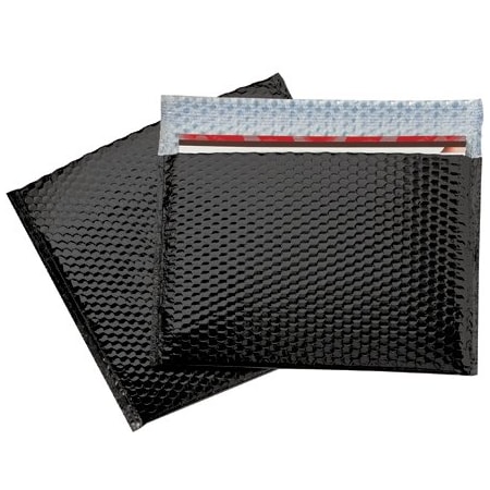 Bsc Preferred 13 3/4 x 11'' Black Glamour Bubble Mailers, 48PK BUY03998344